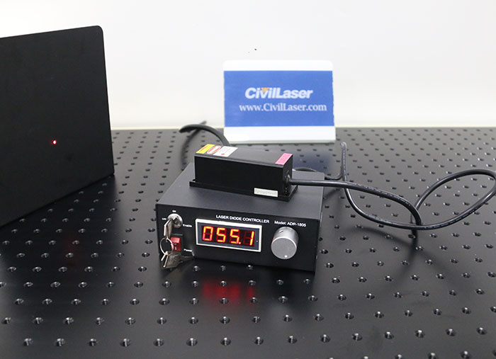 690nm 30mW Single Mode Laser Source Near TEM00 Red Laser